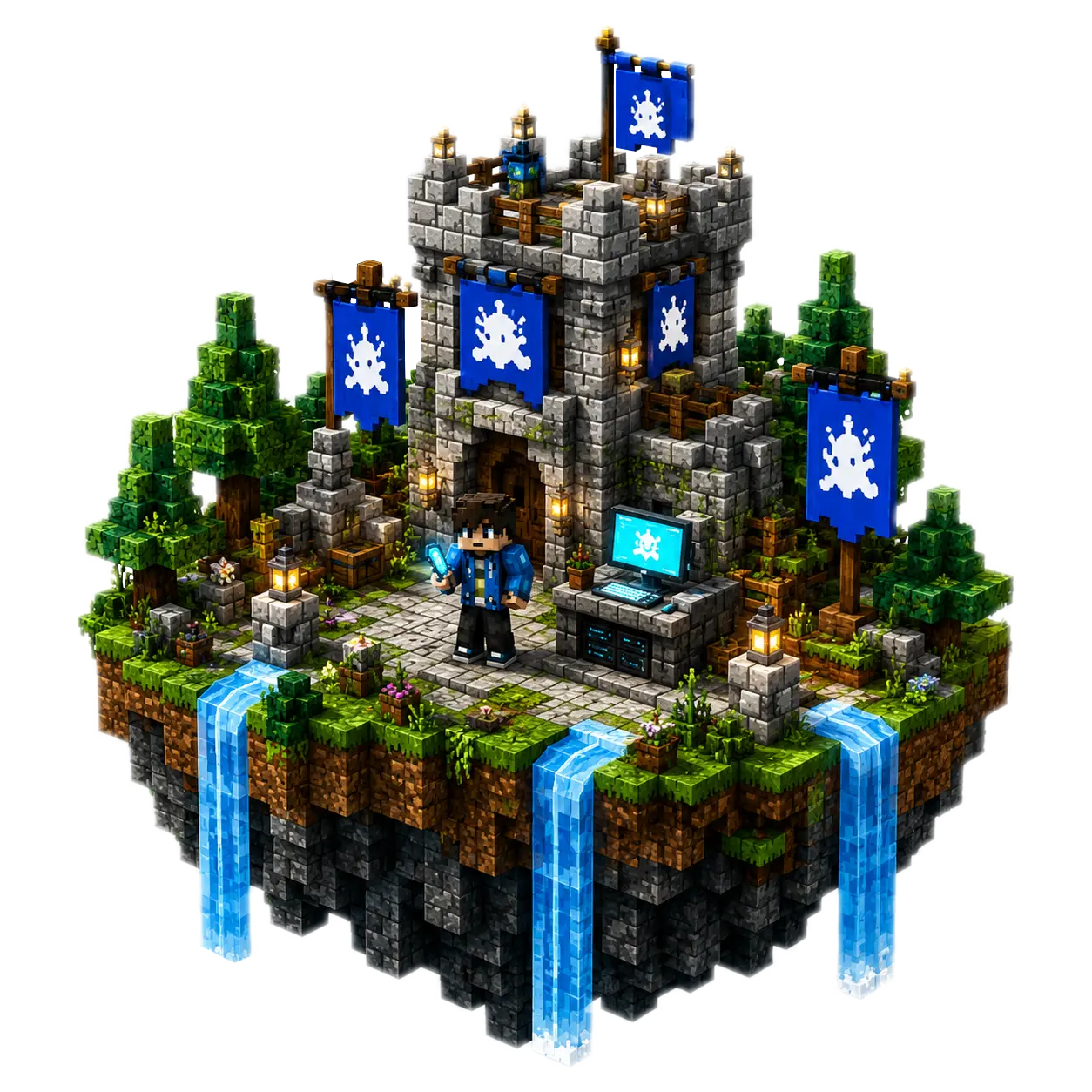 Blue Events server owner guide artwork